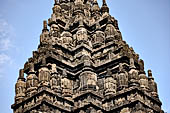 Prambanan - Candi Lara Jonggrang, the fluted stupa-like ornaments called 'ratna' 